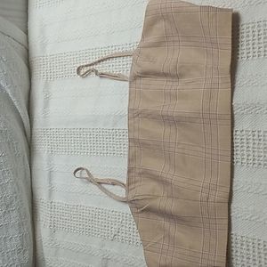 Forever 21 Tan check crop top in women's Size Large